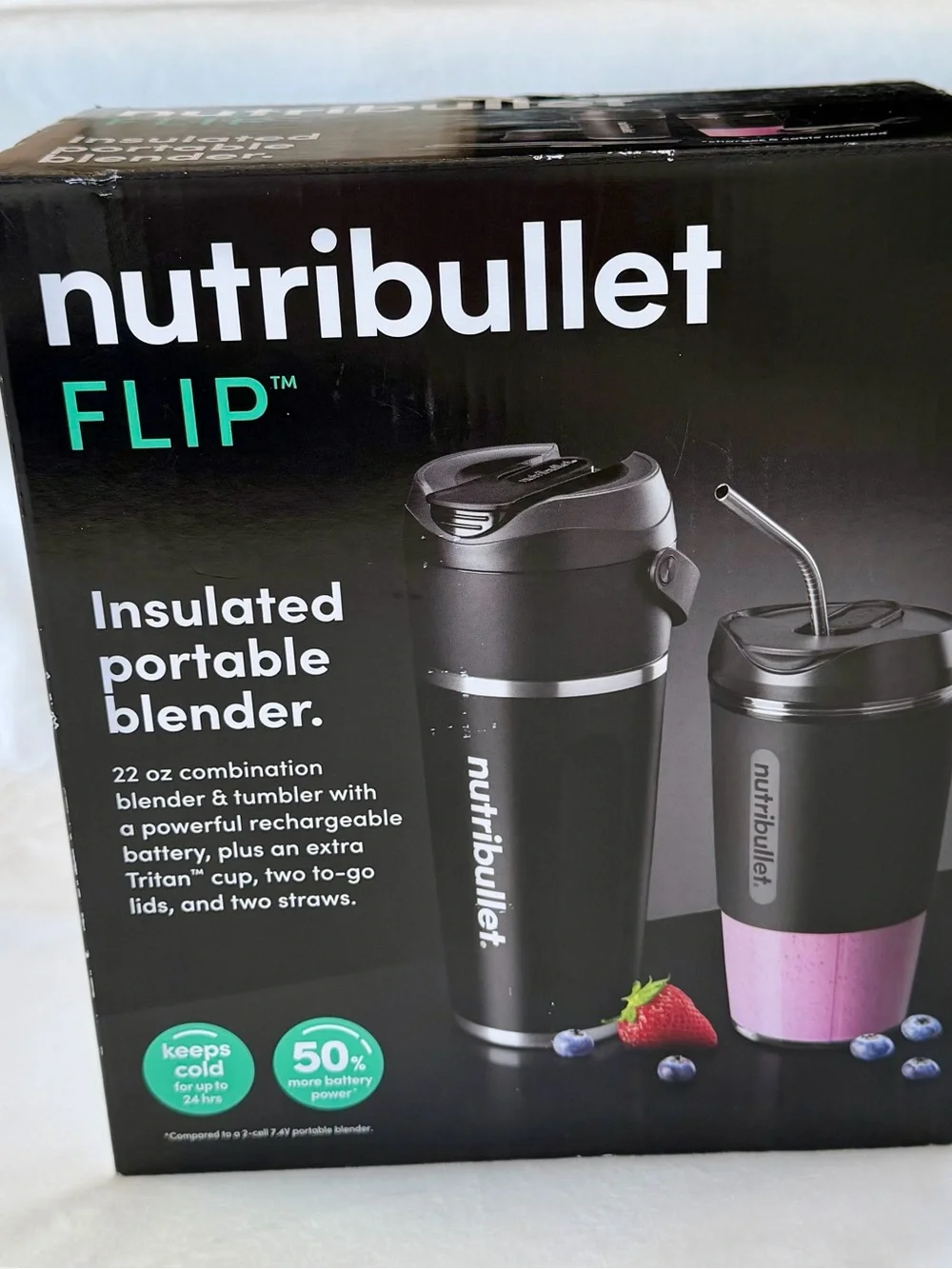 Nutribullet FLIP Insulated Portable Blender - Black